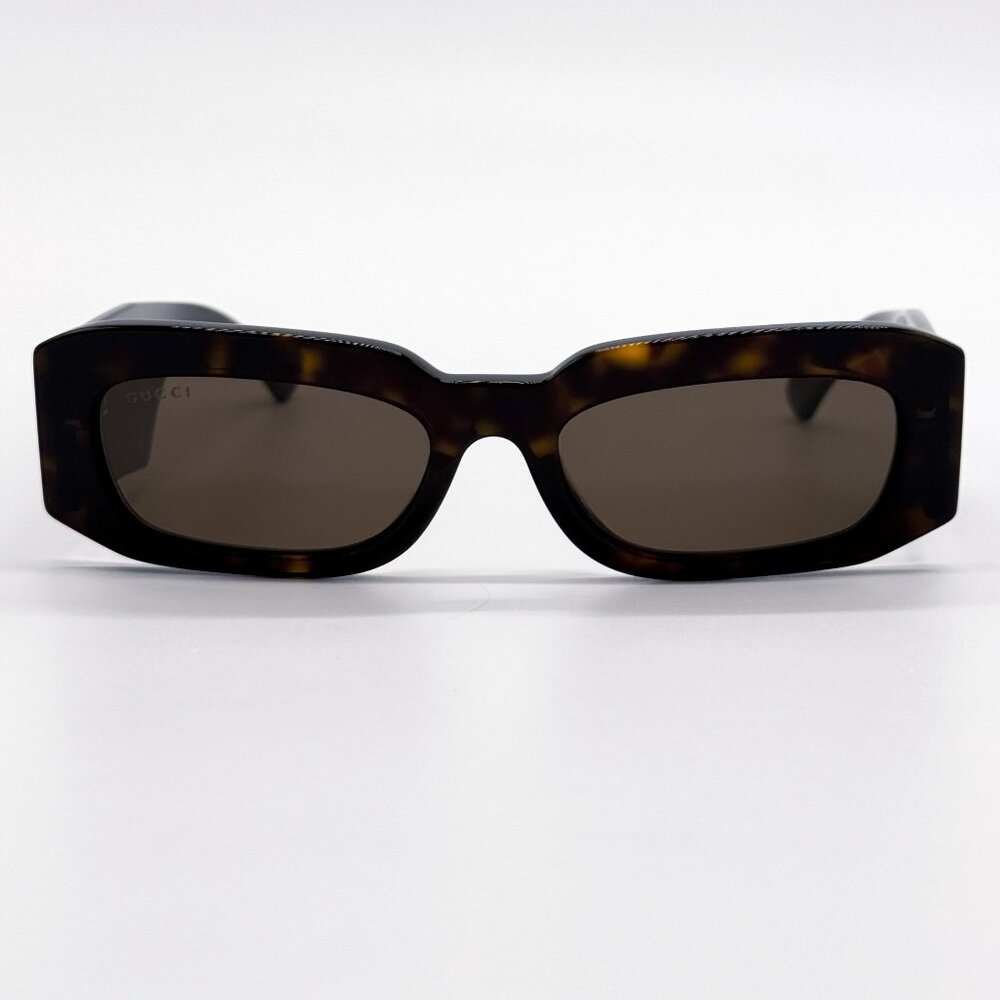 NEW GUCCI SUNGLASSES GG1426S 002 HAVANA WOMEN EYEWEAR GUCCI - Picture 5 of 11